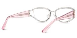 Star Pink Cat eye Glasses5