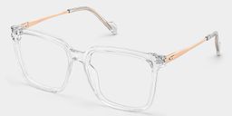 Zeyna Square Clear Glasses2