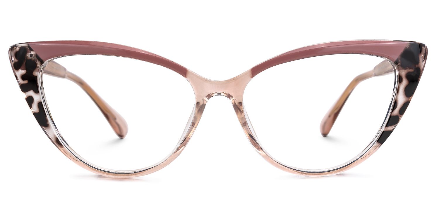 Cateye Sawida Two-Tone Glasses deals -Zeelool Glasses0