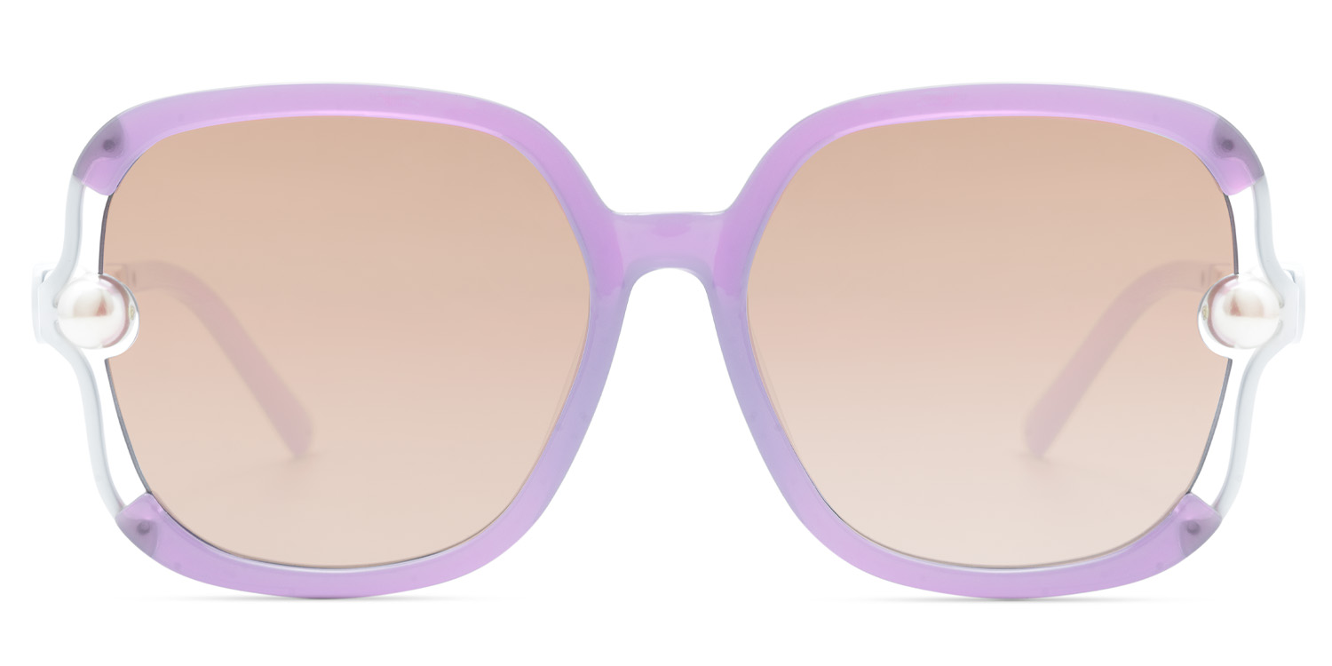 Square Purple Sunglasses Frames0