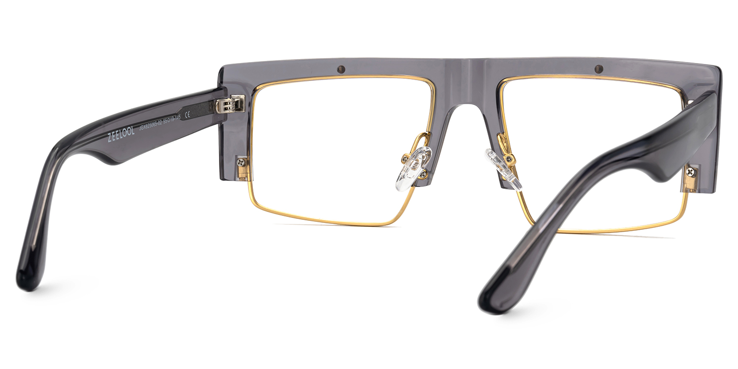 Maldonado Rectangle Gray Glasses4