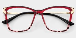 Mia Two-tone Square Glasses2