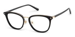 Caden Round Black Glasses4