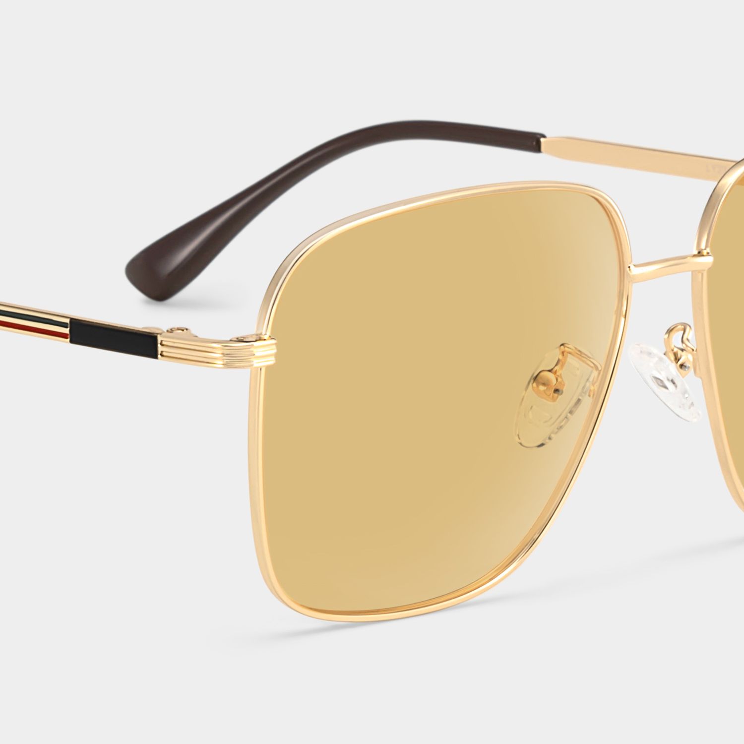 Valentina gold Frame Polarized Sunglasses with square Style Online | ZEELOOL Canada5
