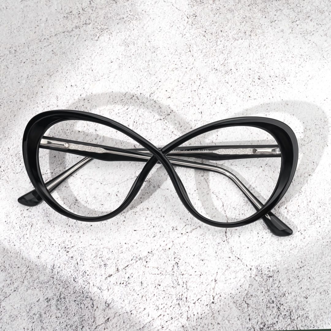 Butterfly Chasidy Black Glasses deals -Zeelool Glasses4