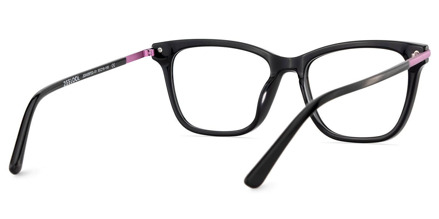 Eliot Rectangle Eyewear with Black5