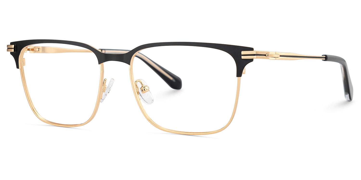 Marshall Gold Rectangle Prescription Glasses | ZEELOOL Canada2