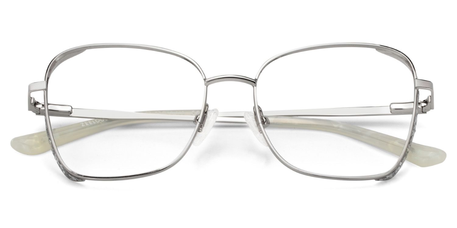Butterfly Silver Glasses With Gillter on the Sides2