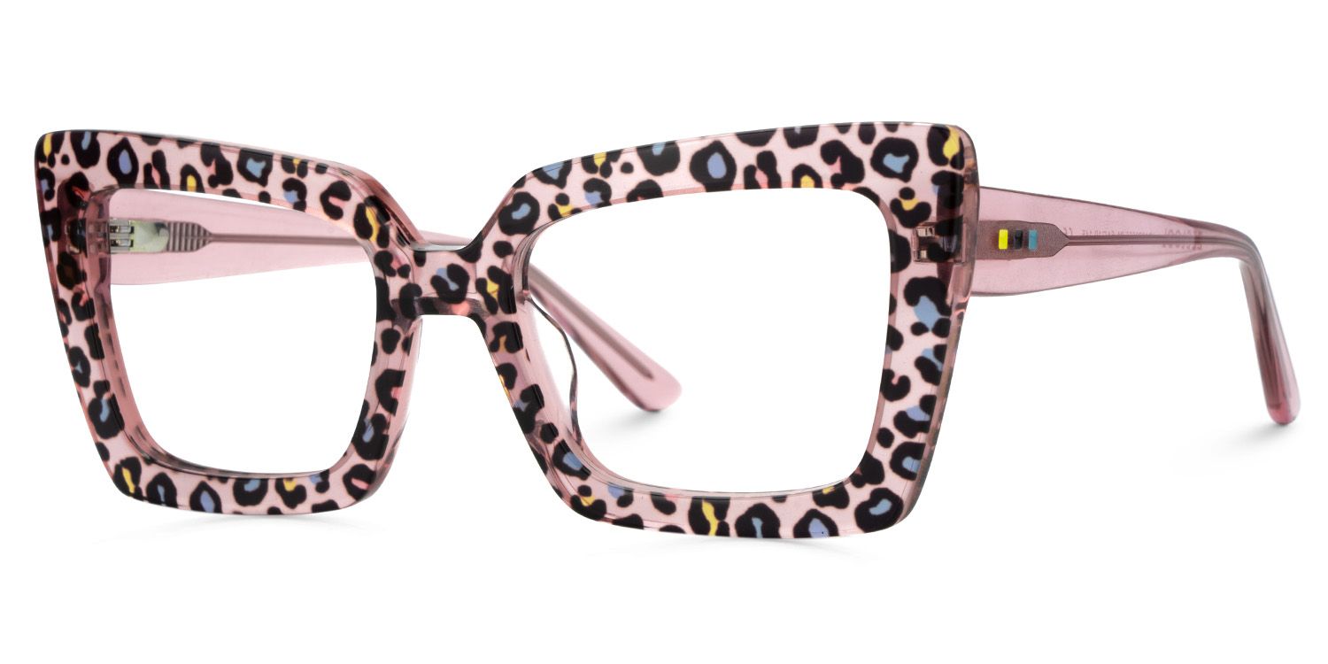 Tootie Eyeglasses in Butterfly Pink Leopard Frame | ZEELOOL Canada2
