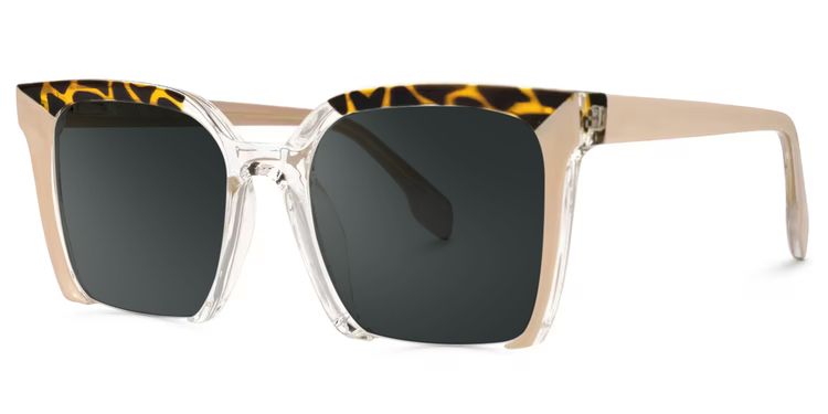 Misty Pink Square Sunglasses