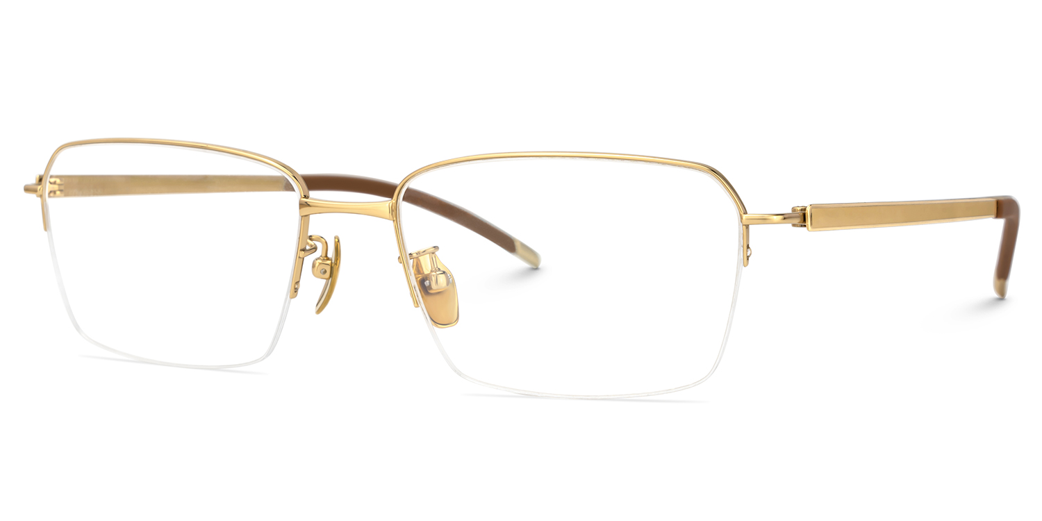 Swerry Rectangle Gold Glasses3