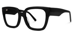 Rainna Square Black Glasses2
