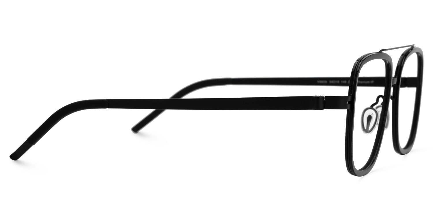 Aviator Sharonica Black Color Frame Glasses | ZEELOOL Canada2
