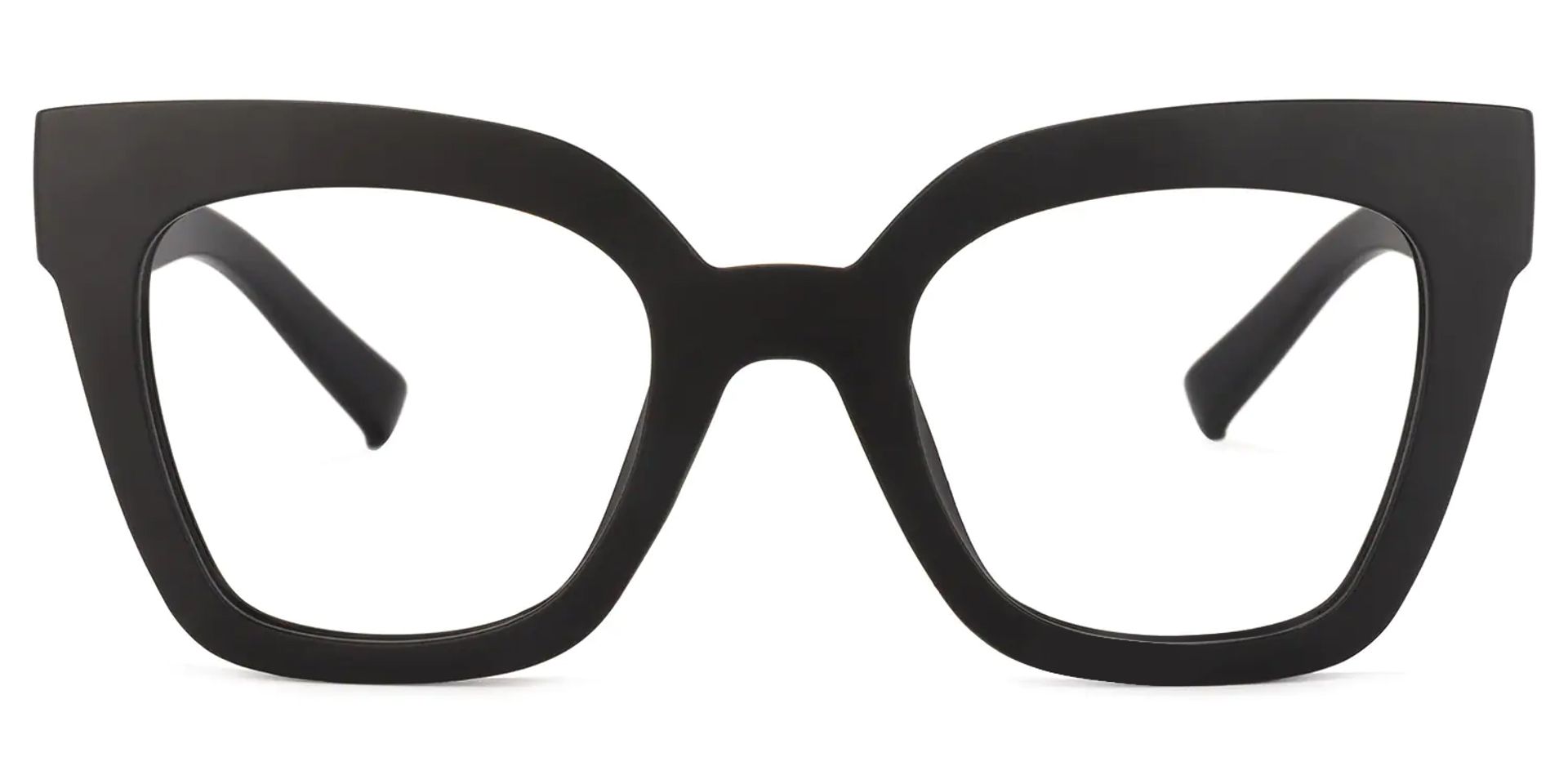 Malcolm Square Matte Black Glasses with Prescription0