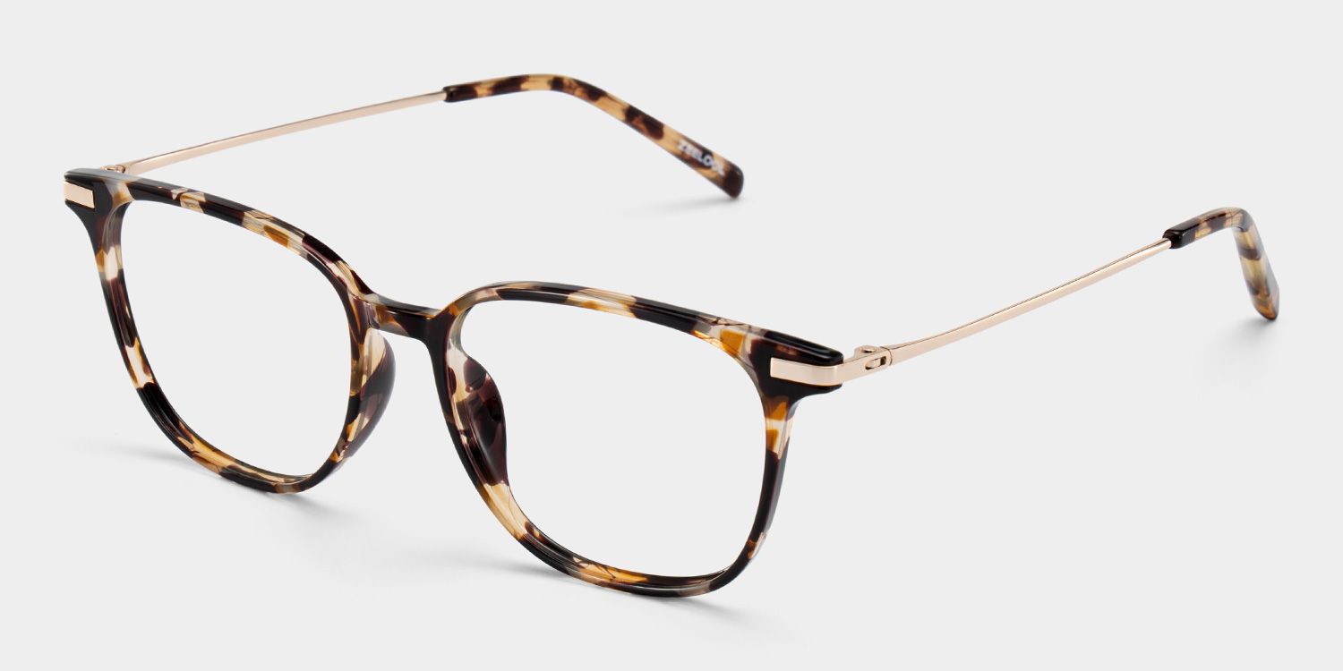 Florence Rectangular Tortoise Shell Eyeglass Frames for Women | ZEELOOL CANADA3