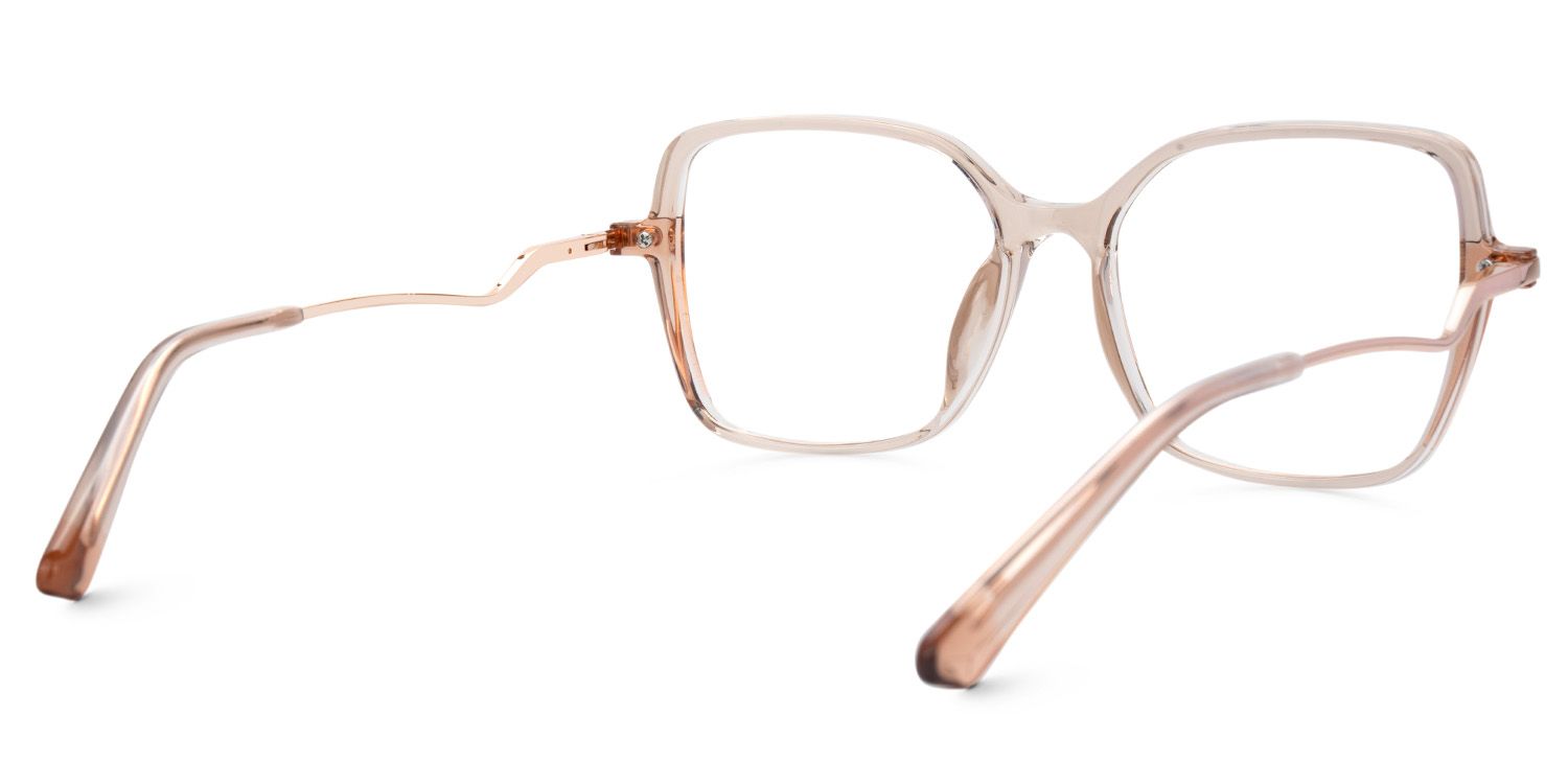Rendon Beige Square Prescription Glasses | ZEELOOL Canada3