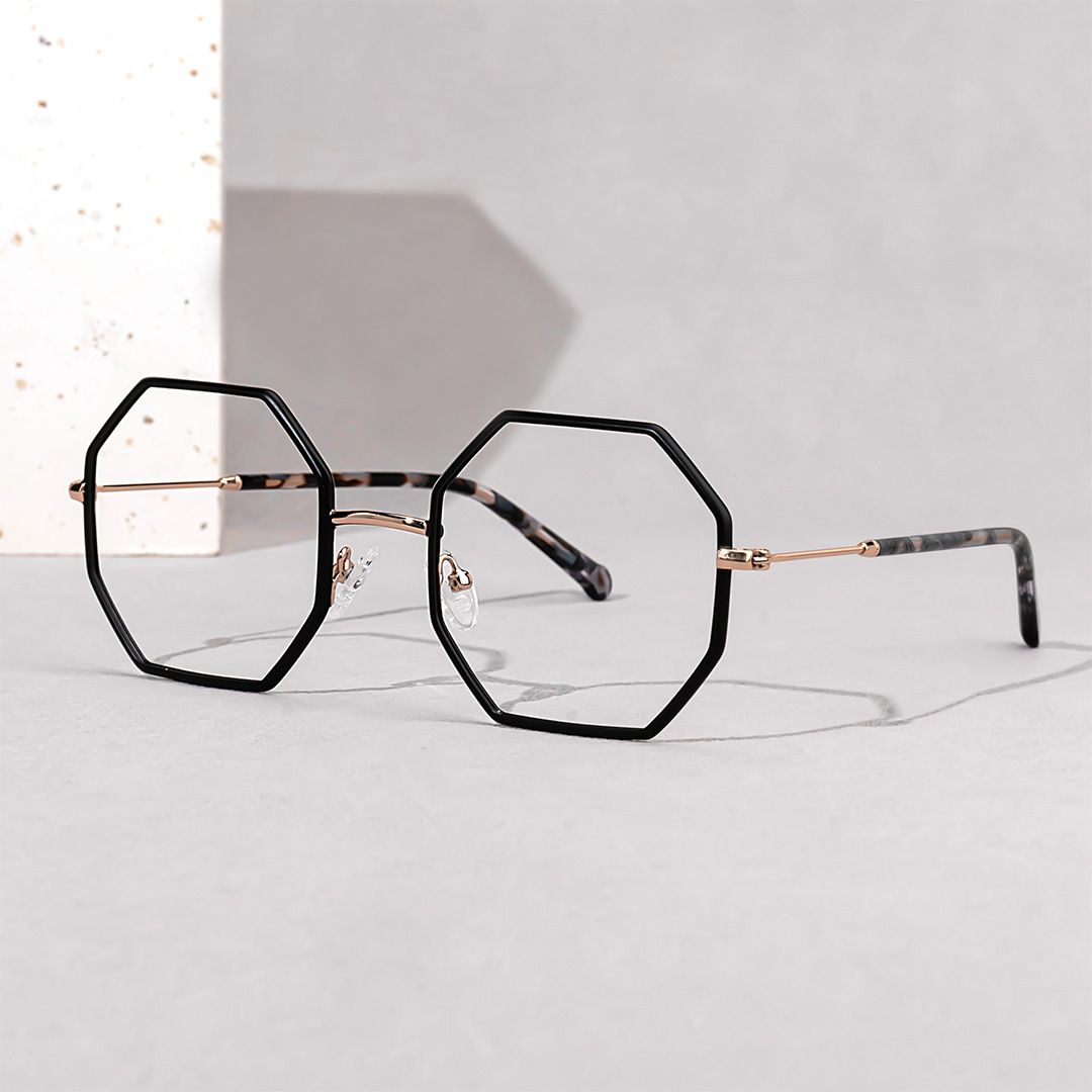 Geometric Griffith Black Frame Glasses for Sale | ZEELOOL Canada0