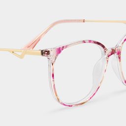 Chanty Pink Round Glasses5