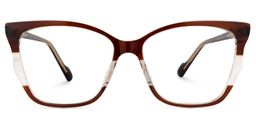 Gianna Cateye Brown Glasses0