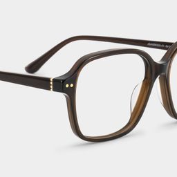 Clementine Brown Square Glasses5