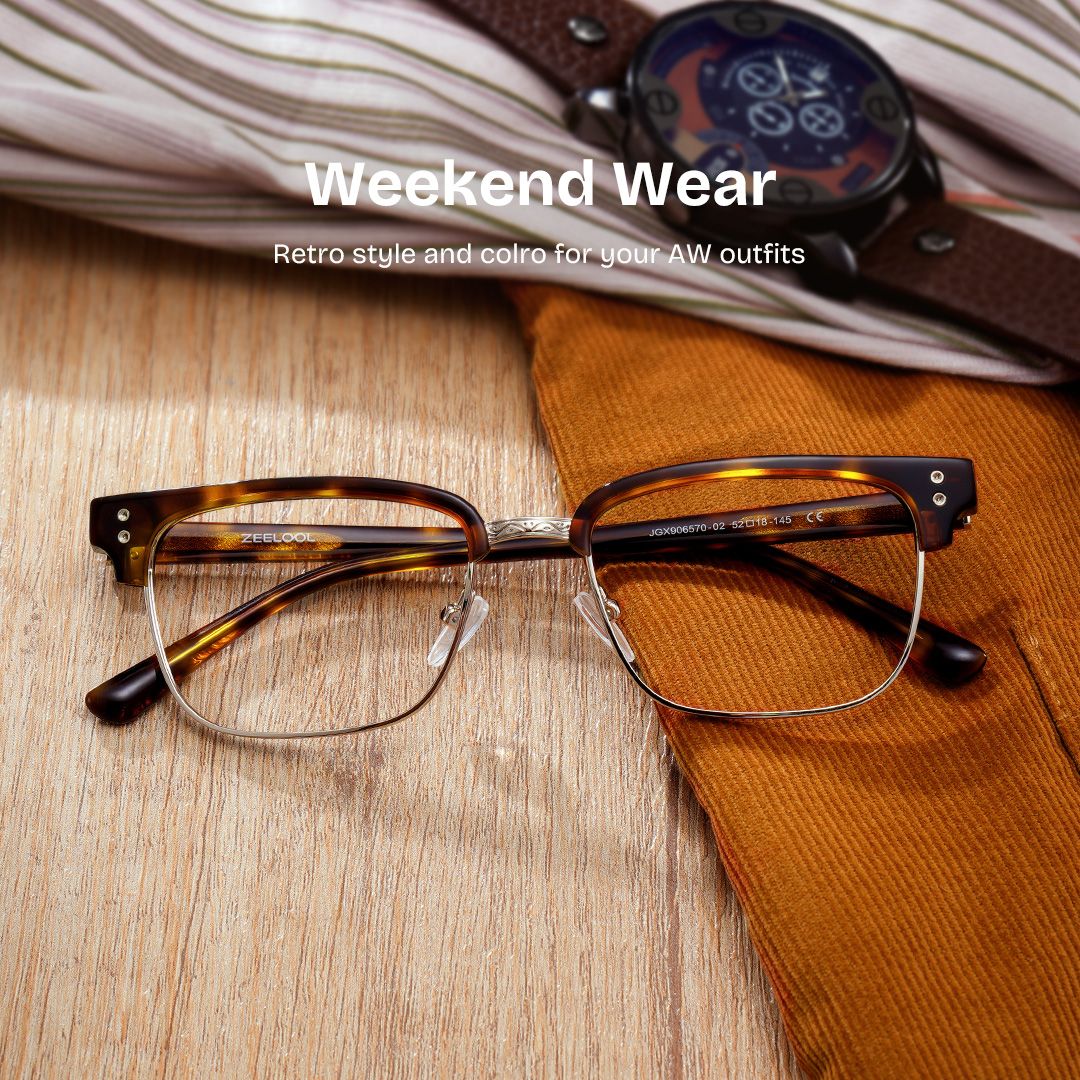 Ryan tortoiseshell browline Frame glasses Online | ZEELOOL0