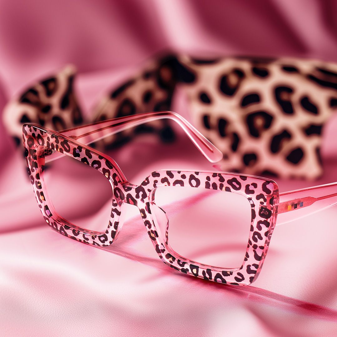 Tootie Eyeglasses in Butterfly Pink Leopard Frame | ZEELOOL Canada5