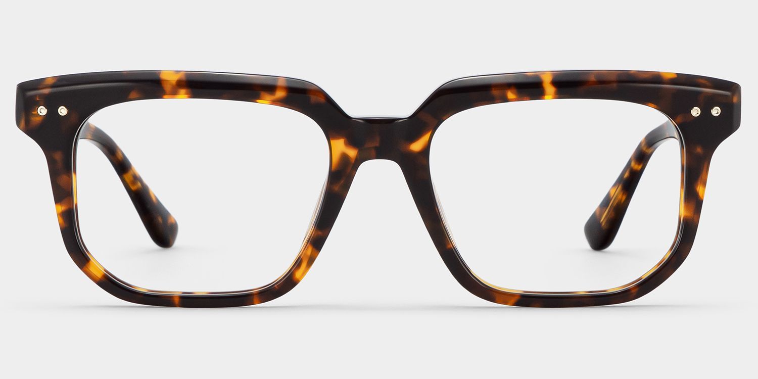 Michael Square Tortoise Shell Glasses Frames for Men | ZEELOOL1