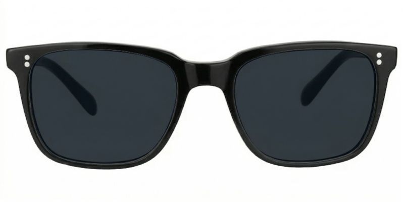 Lamont Black Rectangle Sunglasses