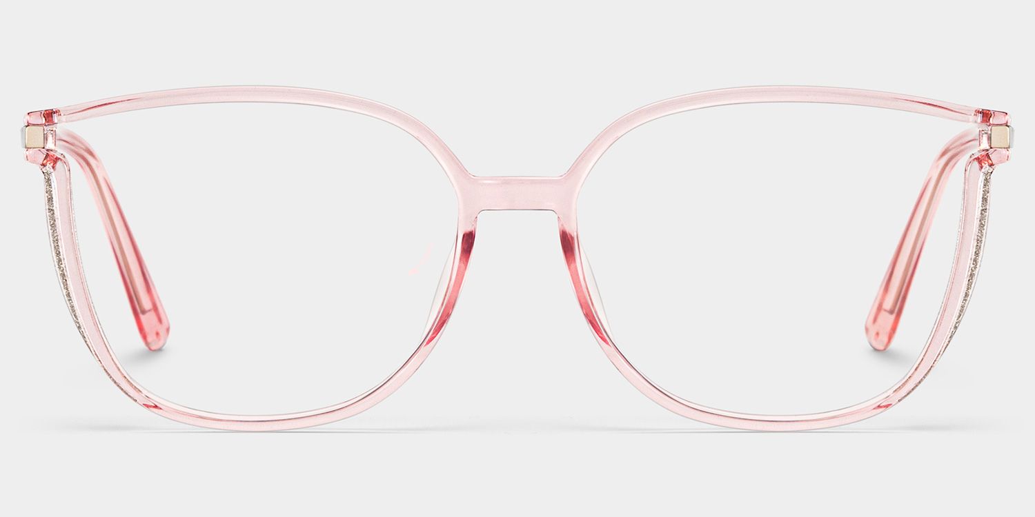 Rodz Light Pink Square Frame Glasses | Zeelool0