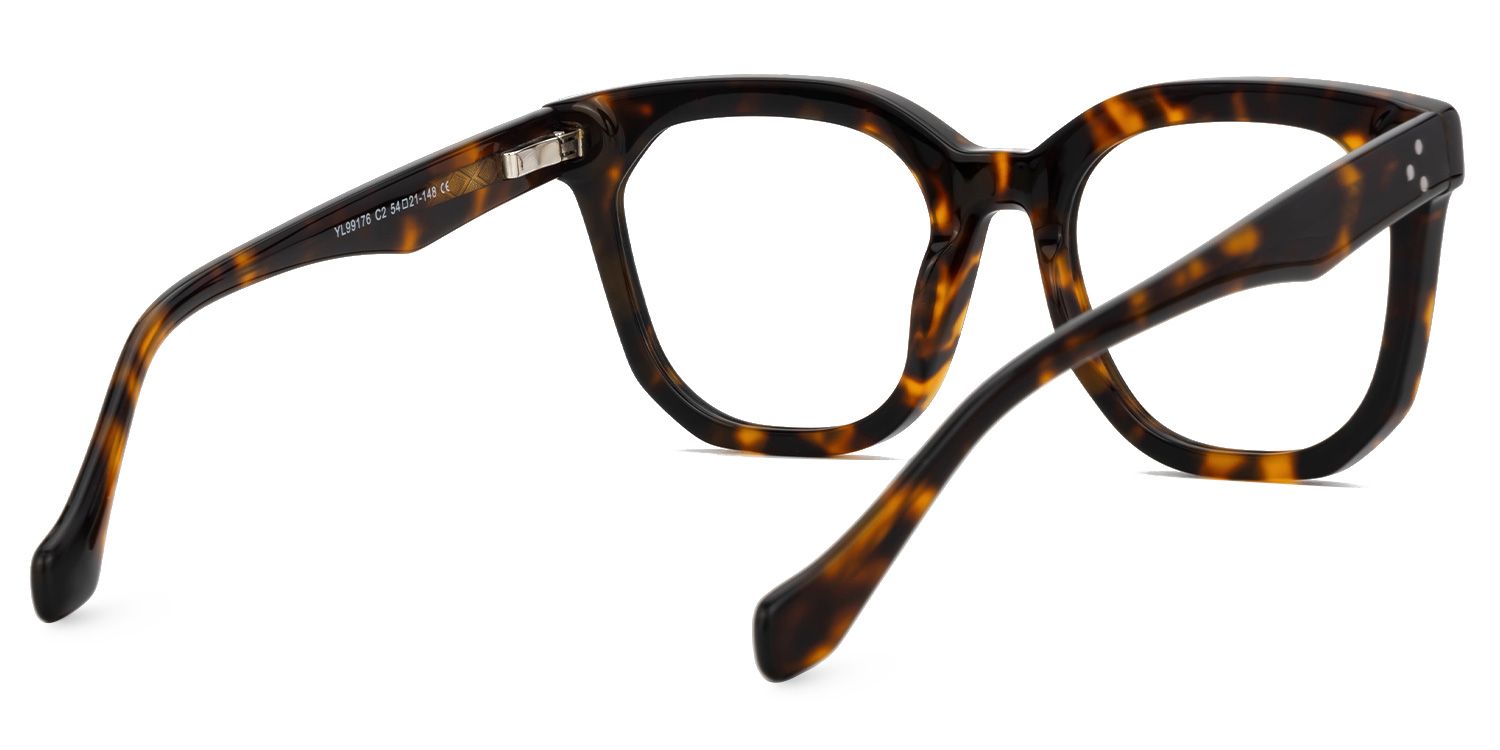 Beddoe Tortoise Square Acetate Full-Frame Eyeglasses | ZEELOOL Canada3