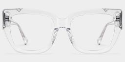 A clear, oversized frame that's playful and chic.1