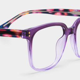 Donnalyn Purple Square Glasses5