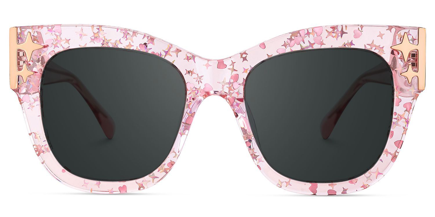 Designer Minfia Eyeglasses Pink Frames Sunglasses1