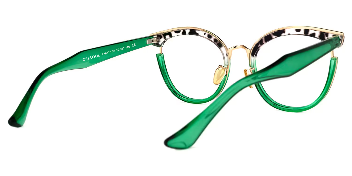 Laraine Cat Eye Two-Tone Glasses3