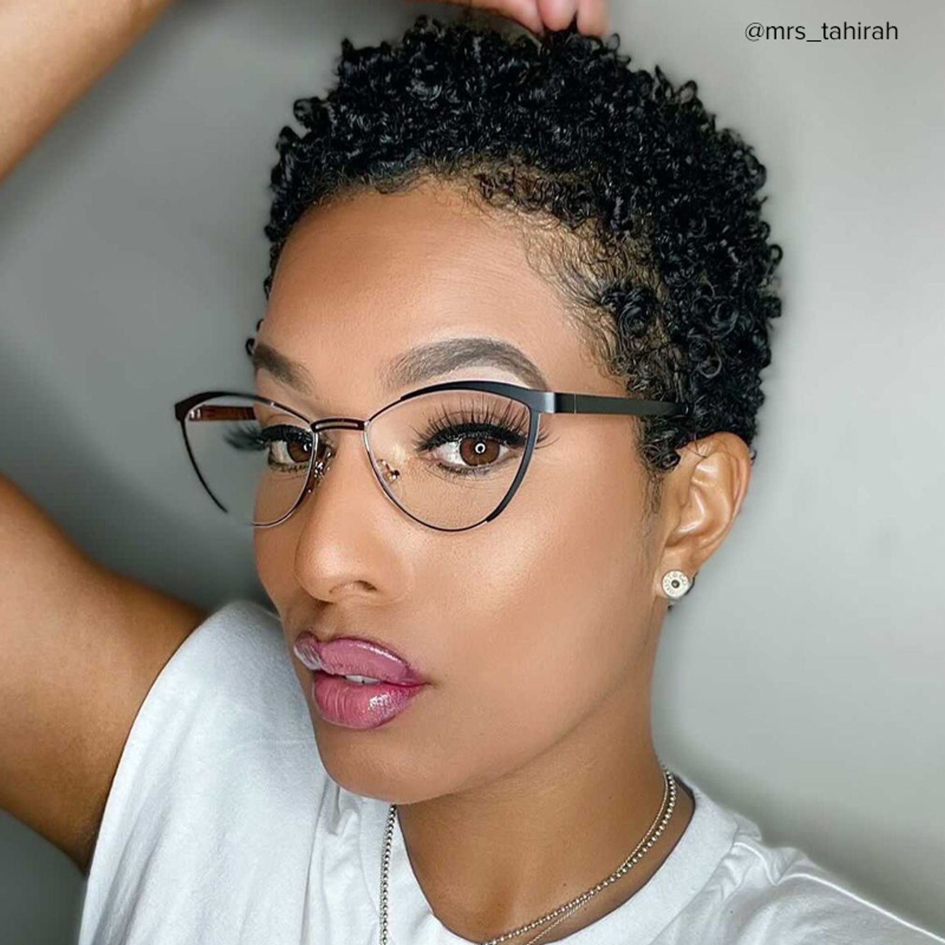 Sydney Cat Eye Metal  Black Frame Glasses | ZEELOOL Canada7