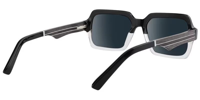 Jack Rectangle Black & Clear Sunglasses | ZEELOOL Canada3