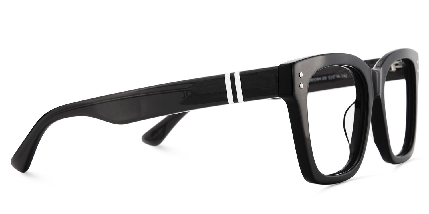 Gaydeh Black Glasses With Rectangle Shape | ZEELOOL Canada4