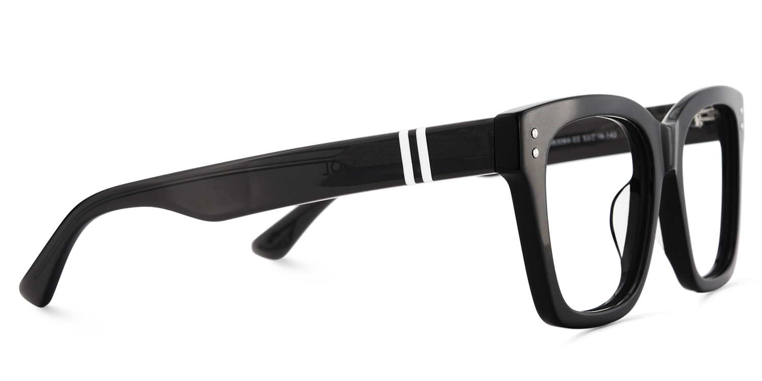 Gaydeh Black Glasses With Rectangle Shape | ZEELOOL Canada4