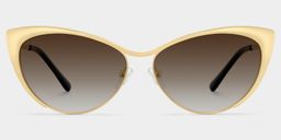 Ellen Cateye Gold Sunglasses0