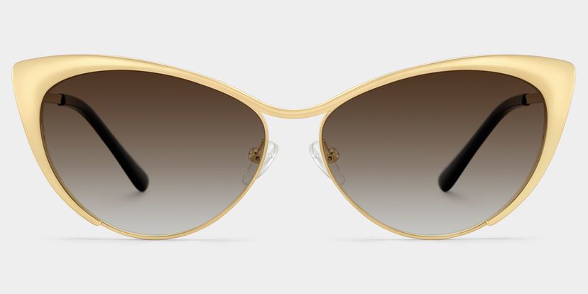 Ellen Gold Cat eye Sunglasses