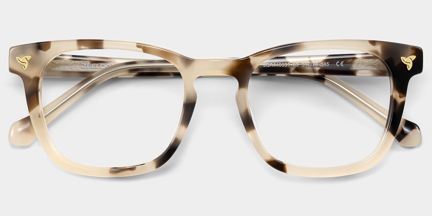 Heather Tortoise Frame Glasses with Square Frame Online | ZEELOOL2