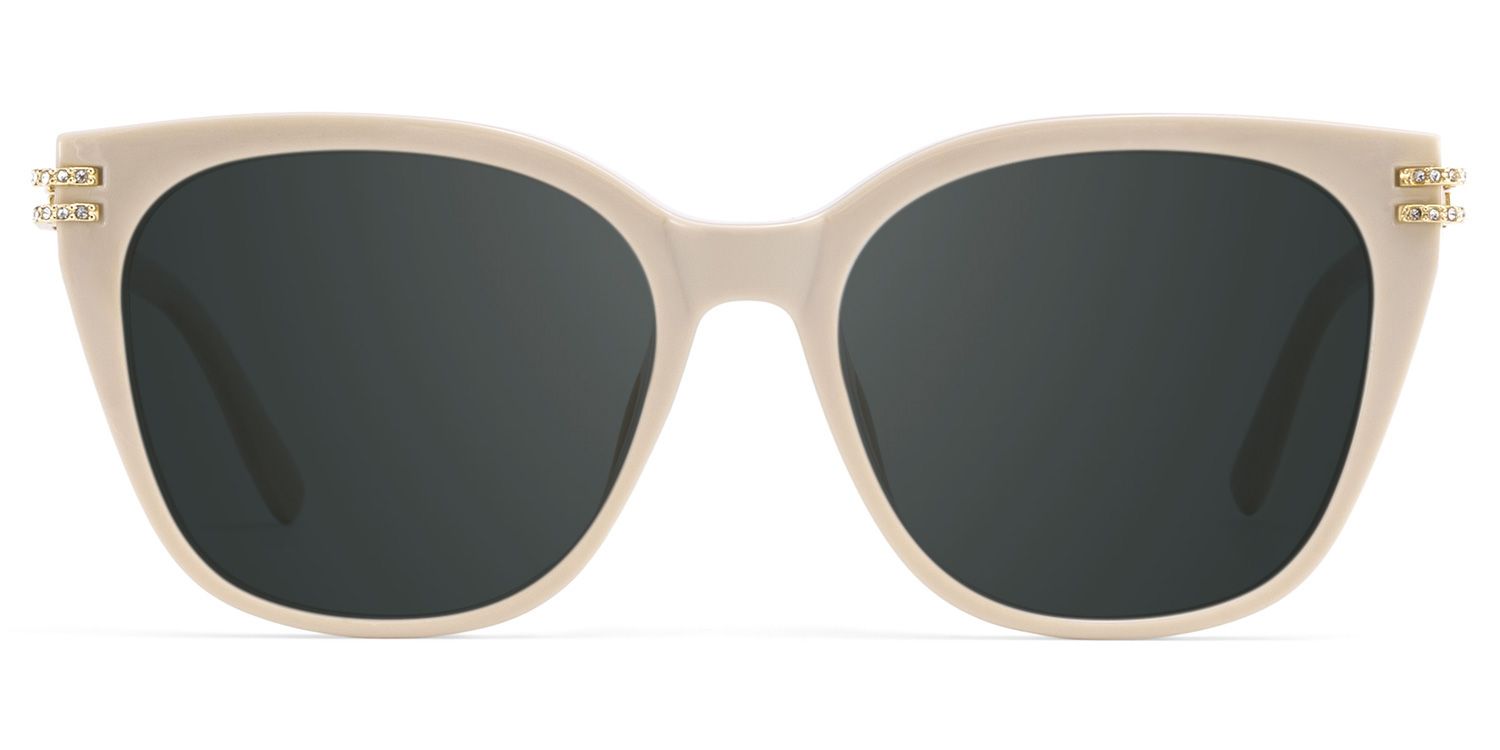 Catalina Beige Square Polarized Sunglasses Online | ZEELOOL Canada0