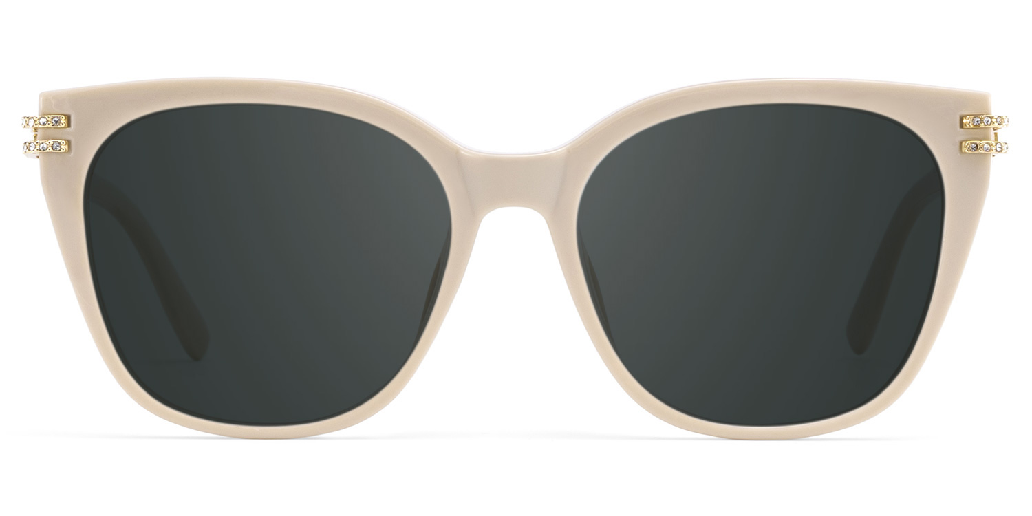 Catalina Square Champagne Polarized Sunglasses0