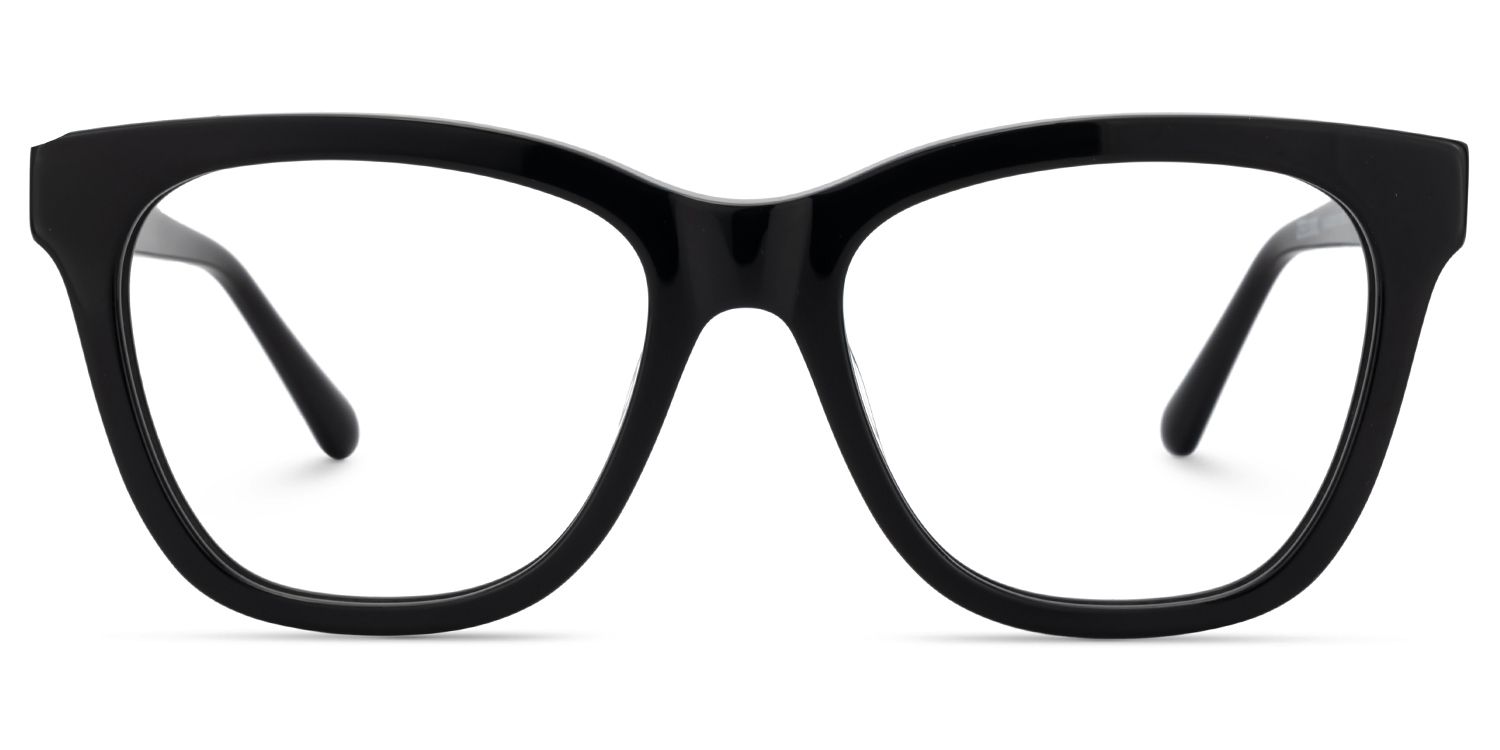 Black Cat Eye Glasses With Rhinestones For Men1