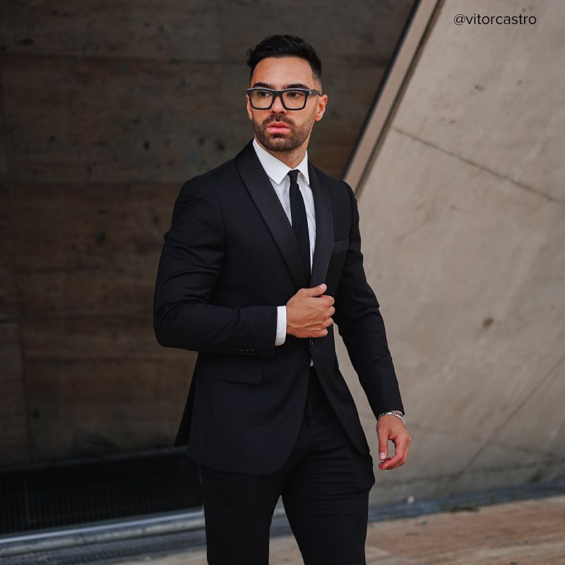 Riley Rectangle Black Frosted Frame Glasses | ZEELOOL Canada6