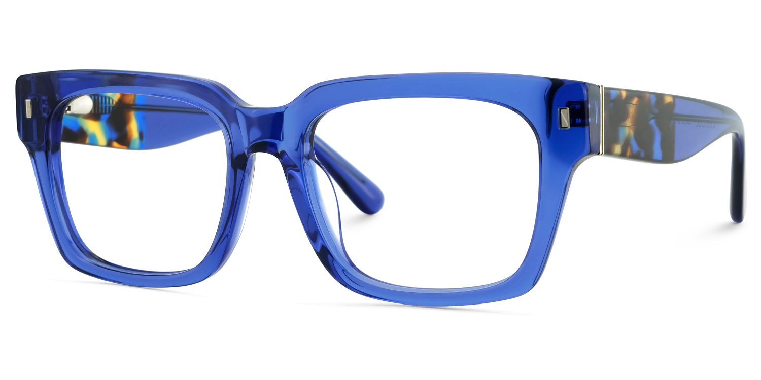 Clear Blue Eyeglasses Frames3