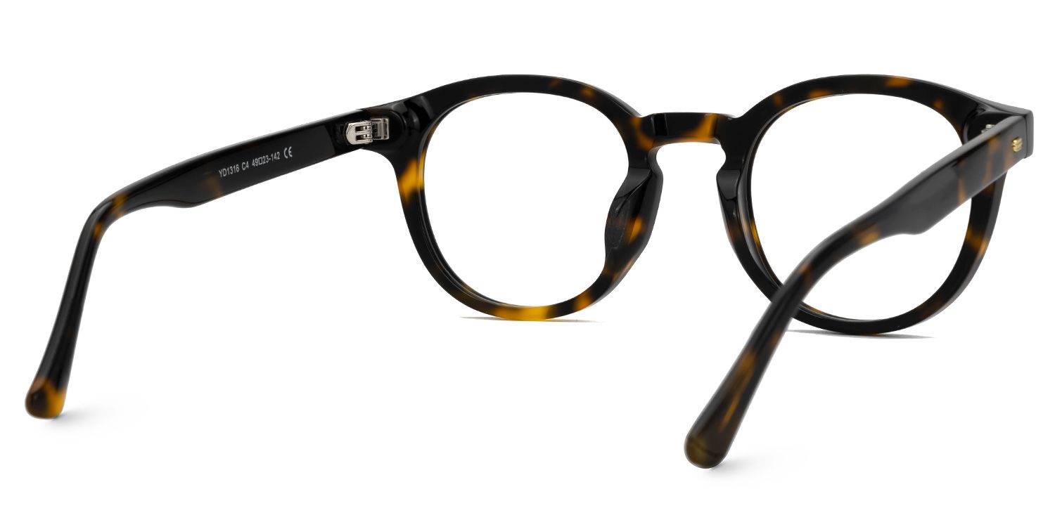 Dicks Eyeglasses in Round Tortoise Frame | ZEELOOL Canada3