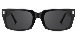 Fayssel Rectangle Black Glasses0