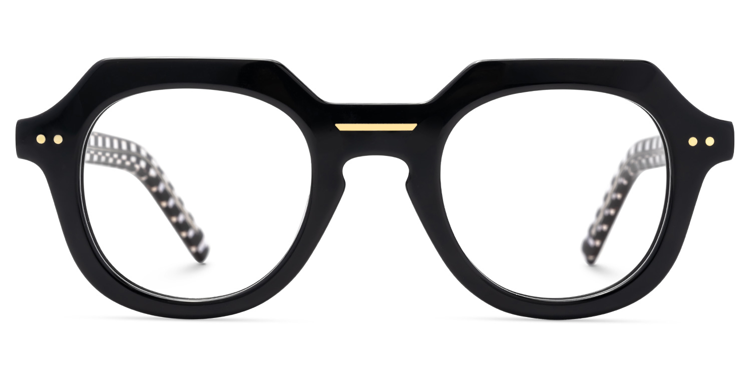 Black Geometric Eyewear - Jameica on Sale | ZEELOOL Canada0
