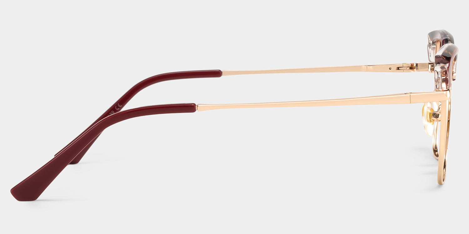 Phoebe Browline Red Glasses4